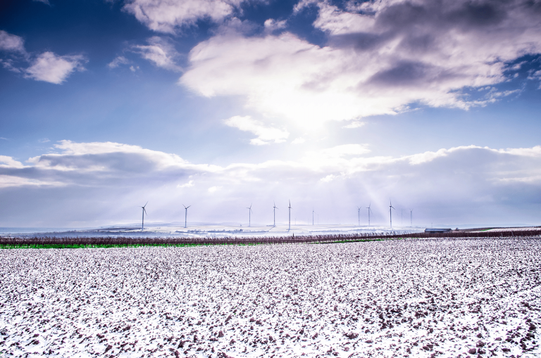 Blog - Wind farm in winter